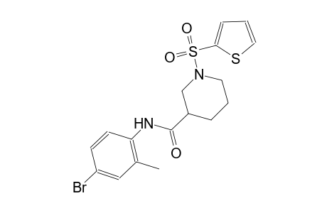 N-(4-bromo-2-methylphenyl)-1-(2-thienylsulfonyl)-3-piperidinecarboxamide