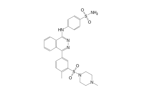 4-[(4-{4-methyl-3-[(4-methyl-1-piperazinyl)sulfonyl]phenyl}-1-phthalazinyl)amino]benzenesulfonamide