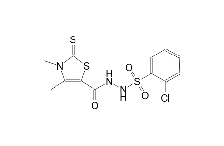 2-chloro-N'-[(3,4-dimethyl-2-thioxo-2,3-dihydro-1,3-thiazol-5-yl)carbonyl]benzenesulfonohydrazide