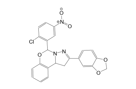 2-(1,3-benzodioxol-5-yl)-5-(2-chloro-5-nitrophenyl)-1,10b-dihydropyrazolo[1,5-c][1,3]benzoxazine