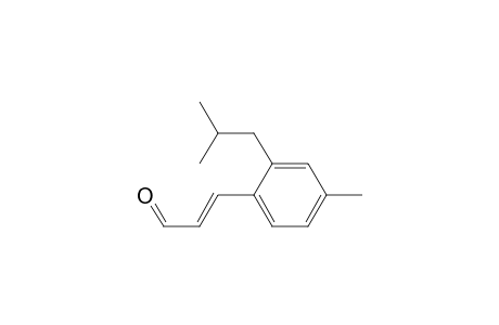 (E)-3-(2-isobutyl-4-methylphenyl)acrylaldehyde