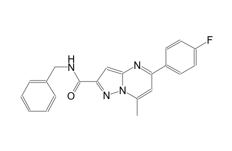 N-benzyl-5-(4-fluorophenyl)-7-methylpyrazolo[1,5-a]pyrimidine-2-carboxamide
