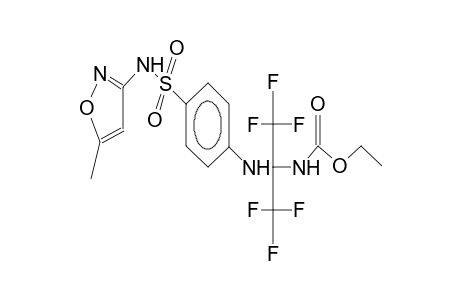 2-(ethoxycarbamido)-2-[4-(5-methyl-3-isoxazolyl)aminosulphonylphenyl]amino-1,1,1,3,3,3-hexafluoropropane