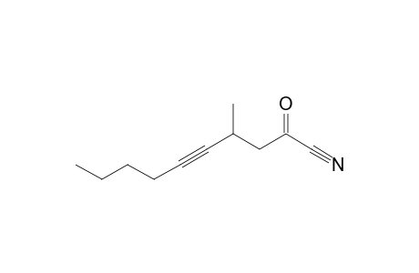2-keto-4-methyl-dec-5-ynenitrile