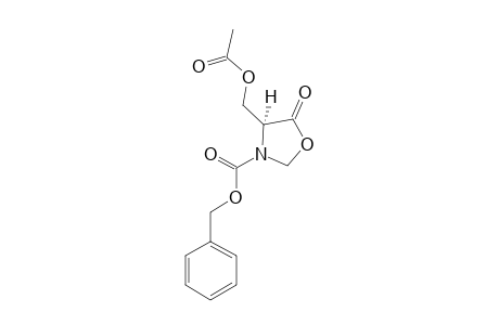 (S)-3-BENZYLOXYCARBONYL-4-ACETOXYMETHYLOXAZOLIDIN-5-ONE