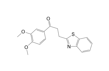 3-(1,3-Benzothiazol-2-yl)-1-(3,4-dimethoxyphenyl)-1-propanone