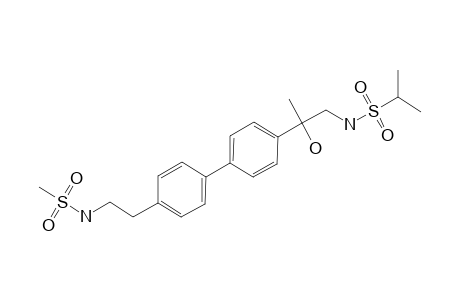 N-[2-[4-[4-[1-hydroxy-2-(isopropylsulfonylamino)-1-methyl-ethyl]phenyl]phenyl]ethyl]methanesulfonamide
