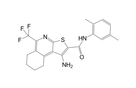 1-amino-N-(2,5-dimethylphenyl)-5-(trifluoromethyl)-6,7,8,9-tetrahydrothieno[2,3-c]isoquinoline-2-carboxamide