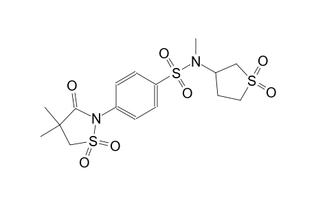 benzenesulfonamide, 4-(4,4-dimethyl-1,1-dioxido-3-oxo-2-isothiazolidinyl)-N-methyl-N-(tetrahydro-1,1-dioxido-3-thienyl)-