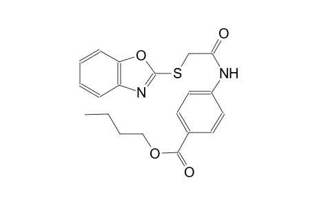 benzoic acid, 4-[[(2-benzoxazolylthio)acetyl]amino]-, butyl ester