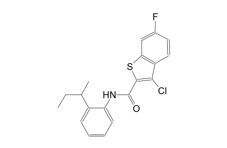 N-(2-sec-butylphenyl)-3-chloro-6-fluoro-1-benzothiophene-2-carboxamide