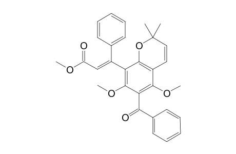 Methyl 3-(6'-benzoyl-5',7'-dimethoxy-2',2'-dimethyl-2H-[1]benzopyran-8'-yl)-3-phenylprop-2-enoate