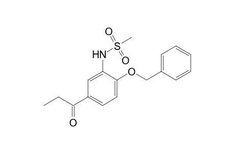 2'-(benzyloxy)-5'-propionylmethanesulfonanilide