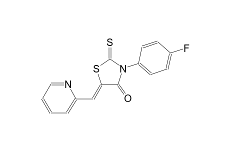 (5Z)-3-(4-fluorophenyl)-5-(2-pyridinylmethylene)-2-thioxo-1,3-thiazolidin-4-one