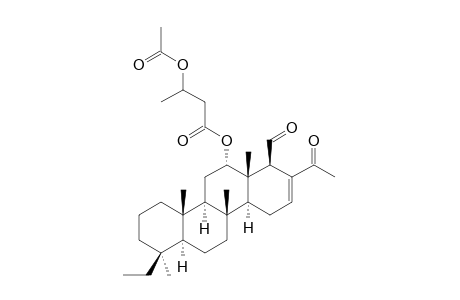 12-ALPHA-(3'-ACETOXYBUTANOYLOXY)-20,24-DIMETHYL-24-OXOSCALAR-16-EN-25-AL