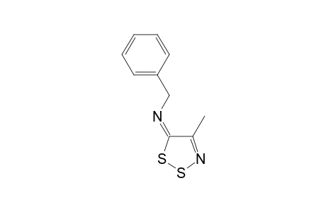 Benzenemethanamine, N-(4-methyl-5H-1,2,3-dithiazol-5-yliden)-