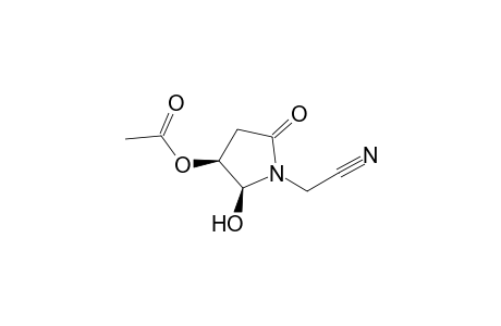 cis-4-Acetoxy-5-hydroxy-N-cyanomethyl-2-pyrrolidinone