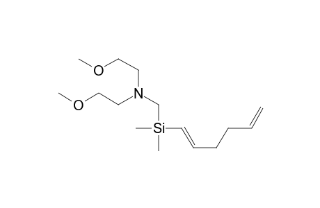 Ethanamine, N-[(1,5-hexadienyldimethylsilyl)methyl]-2-methoxy-N-(2-methoxyethyl)-, (E)-
