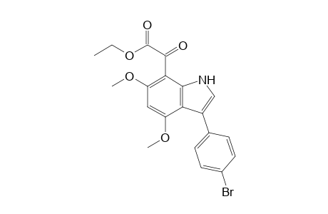 Ethyl 3-(4-bromophenyl)-4,6-dimethoxyindole-7-glyoxylate