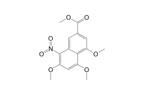 2-Naphthalenecarboxylic acid, 4,5,7-trimethoxy-8-nitro-, methyl ester