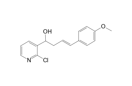 (E)-1-(2-Chloro-pyridin-3-yl)-4-(4-methoxy-phenyl)-but-3-en-1-ol