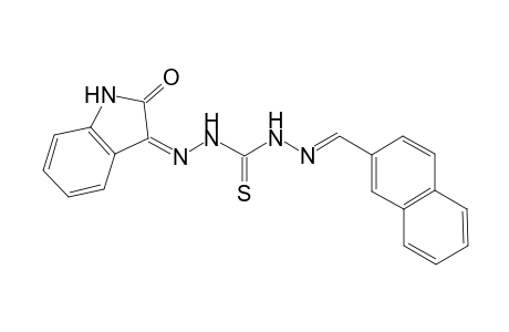 3-{[(3Z)-2-Oxo-2,3-dihydro-1H-indol-3-ylidene]amino}-1-[(E)-(3-naphthalene-2-ylmethylene)amino]thiourea