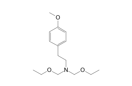N,N-Bis(ethoxymethyl)-4-methoxy-.beta.-phenylethylamine