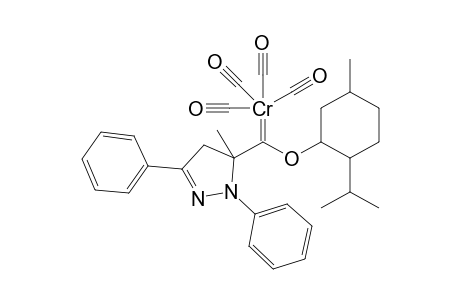 Tetracarbonyl{(4,5-dihydro-5-methyl-1,3-diphenyl-1H-pyrazol-5-yl)-[menthyloxy]methylidene}chromium ( 0 )