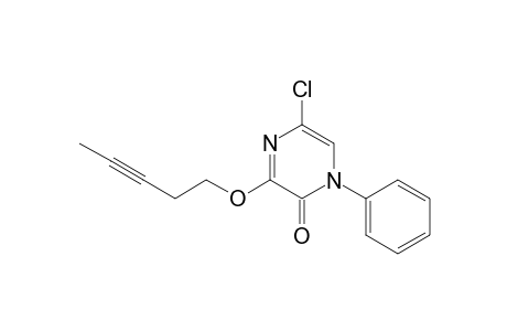 5-Chloro-3-(3-pentynyloxy)-1-phenyl-2(1H)-pyrazinone
