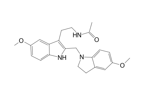 N-(2-{5-Methoxy-2-[(5-methoxy-2,3-dihydro-1H-indol-1-yl)methyl)]-1H-indole-3-yl}ethyl)acetamide