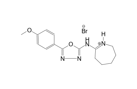 7-{[5-(4-methoxyphenyl)-1,3,4-oxadiazol-2-yl]amino}-3,4,5,6-tetrahydro-2H-azepinium bromide