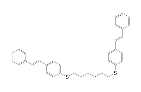 1-[(E)-styryl]-4-[6-[4-[(E)-styryl]phenyl]sulfanylhexylsulfanyl]benzene