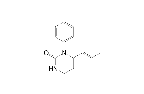 3-Phenyl-4-[1(E)-propenyl]-3,4,5,6-tetrahydro-2(1H)-pyrimidinone