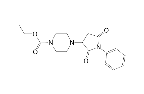 ethyl 4-(2,5-dioxo-1-phenyl-3-pyrrolidinyl)-1-piperazinecarboxylate
