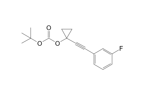 tert-Butyl 1-((3-fluorophenyl)ethynyl)cyclopropyl carbonate