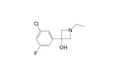 3-(3-chloro-5-fluorophenyl)-1-ethylazetidin-3-ol