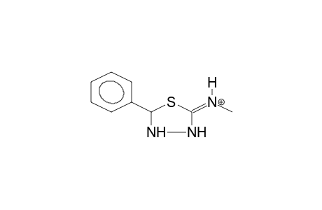 2-PHENYL-5-METHYLIMINO-1,3,4-THIADIAZOLIDINE, PROTONATED (E/Z MIXTURE)