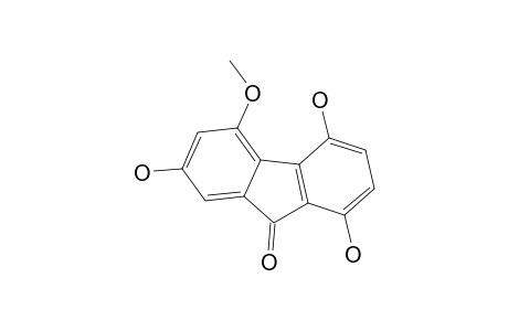 DENDROFLORIN;1,4,7-TRIHYDROXY-5-METHOXY-9H-FLUOREN-9-ONE