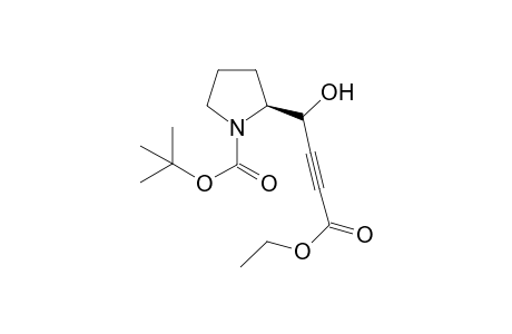 (2S)-N-(Butoxycarbonyl)-2-[1'-hydroxy-2'-(ethoxycarbonyl)-2'-propynyl]-pyrrolidine