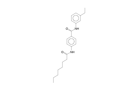N-(3-ethylphenyl)-4-octanamidobenzamide