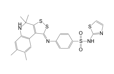 benzenesulfonamide, 4-[[(1Z)-4,5-dihydro-4,4,7,8-tetramethyl-1H-[1,2]dithiolo[3,4-c]quinolin-1-ylidene]amino]-N-(2-thiazolyl)-