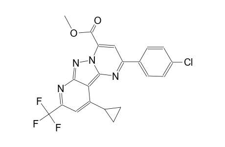 pyrido[2',3':3,4]pyrazolo[1,5-a]pyrimidine-4-carboxylic acid, 2-(4-chlorophenyl)-10-cyclopropyl-8-(trifluoromethyl)-, methyl ester