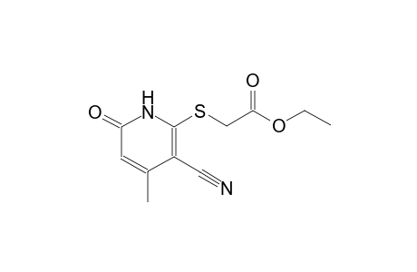 acetic acid, [(3-cyano-1,6-dihydro-4-methyl-6-oxo-2-pyridinyl)thio]-, ethyl ester