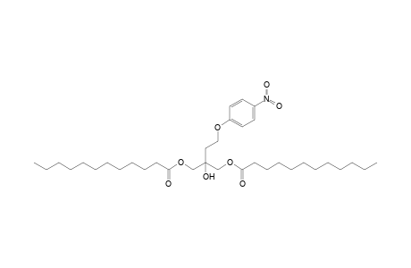 2-[(Dodecanoyloxy)methyl]-2-hydroxy-4-[(p-nitrophenyl)oxy]-butyl dodecanoate