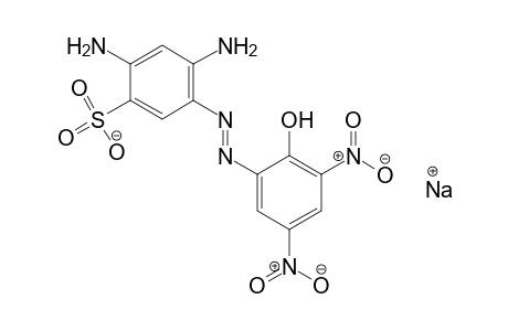 Benzenesulfonic acid, 2,4-diamino-5-[(2-hydroxy-3,5-Dinitrophenyl)azo]-, monosodium salt