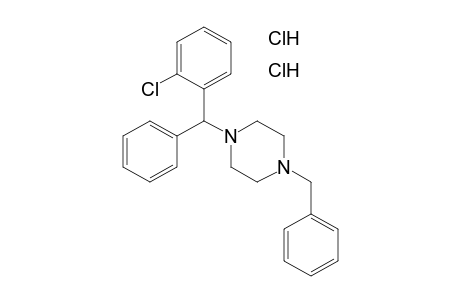1-BENZYL-4-(o-CHLORO-alpha-PHENYLBENZYL)PIPERAZINE, DIHYDROCHLORIDE