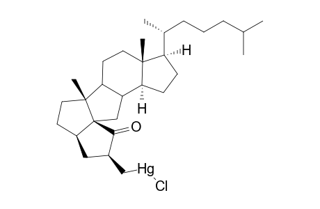 4a-[(Chloromercurio)methyl]-A-bishomo-B-nor-3.alpha.,5-cyclo-5.alpha.-cholestane-6-one