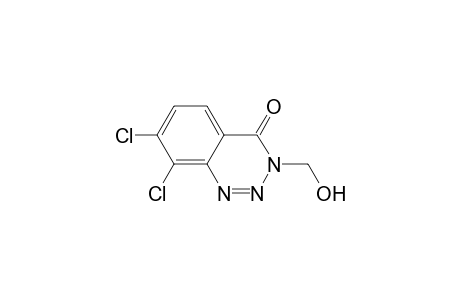 7,8-Dichloro-3-(hydroxymethyl)-1,2,3-benzotriazin-4(3H)-one