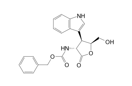 (3R,4R,5S)-(5-Hydroxymethyl-4-(1H-indol-3-yl)-2-oxotetrahydrofuran-3-yl)carbamic acid benzyl ester