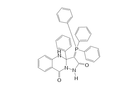 3A-PHENYL-3-(TRIPHENYLPHOSPHORANYLIDENE)-3A,4-DIHYDROPYRAZOLO-[5,1-B]-QUINAZOLIN-2,9(1H,3H)-DIONE